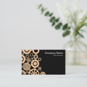 Ecosysteem - Zand op zwart Visitekaartje (Staand voorkant)