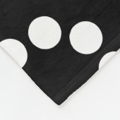 Ecosysteem - zwart fleece deken (Hoek)
