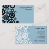 Ecosysteem - Zwart op lichtblauw 9dc6d8 Visitekaartje (Voorkant / Achterkant)