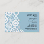 Ecosysteem - Zwart op lichtblauw 9dc6d8 Visitekaartje (Achterkant)