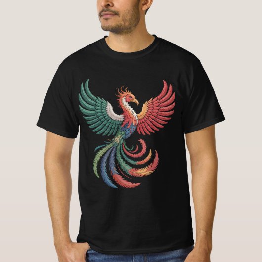 Ecosystem Phoenix - Biome Mythical Bird T-shirt (Voorkant)