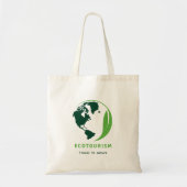 Ecotoerisme Groen Reizen naar Natuur Tote Bag (Voorkant)