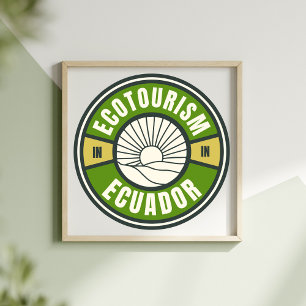 Ecotoerisme in Ecuador Groen Langzaam Reizen Poster