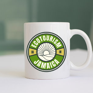 Ecotoerisme Jamaica Groen Langzaam Reizen Logo Koffiemok