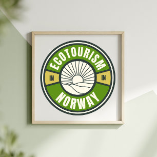 Ecotoerisme Noorwegen Scandinavië Trage reizen Poster