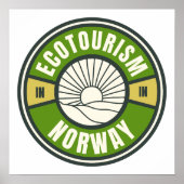Ecotoerisme Noorwegen Scandinavië Trage reizen Poster (Voorkant)