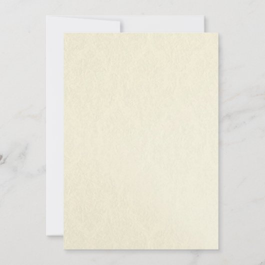 Ecovriendelijke, gerecycleerde papieren weddenscha kaart (Achterkant)