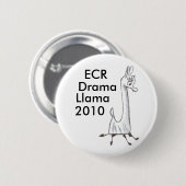 ECR Drama Llama 2010 Ronde Button 5,7 Cm (Voorkant /achterkant)