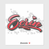 Ecrin red Heart Graffiti Aufkleber Sticker (Vel)