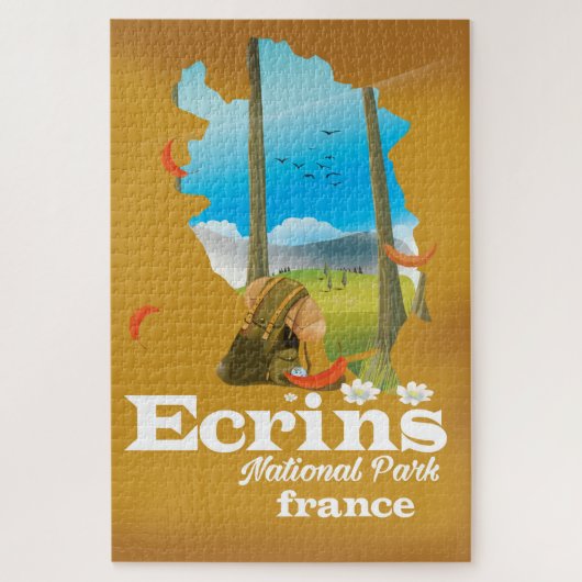 Ecrins, nationaal park Frankrijk Legpuzzel (Verticaal)