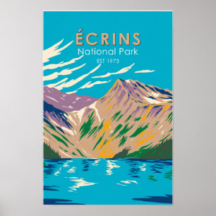 Ecrins National Park Dauphine Alps Frankrijk Poster