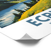 Ecrins National Park Minimal Travel Poster (Hoek)