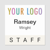 ECRU 2x2 Personeelsbadge Event Logo Square Naam Pi