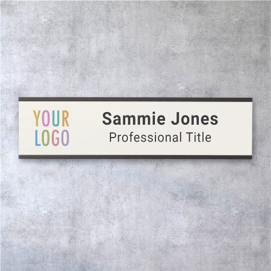 ECRU 2x8 Wandnaam Bord Zakelijke Logo Verwisselbaa Deurbordje