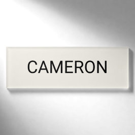 Ecru Acrylic Naambadge Professionele Badge Magneti
