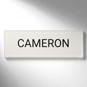 Ecru Acrylic Naambadge Professionele Badge Magneti