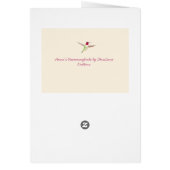 Ecru Anna's Hummingbird Birthday Kaart (Achterkant)