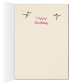 Ecru Anna's Hummingbird Birthday Kaart (Binnen (Rechts))