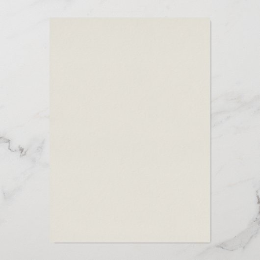 Ecru Boho Mudcloth Border Folie Uitnodiging (Achterkant)