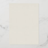 Ecru Boho Mudcloth Rand Folie Uitnodiging (Achterkant)