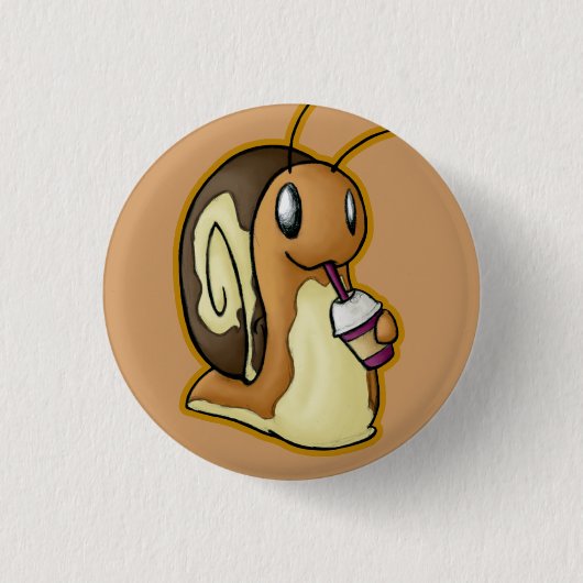 Ecru-Button Ronde Button 3,2 Cm (Voorkant)