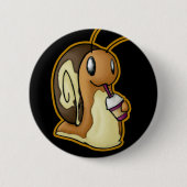 Ecru-Button Ronde Button 5,7 Cm (Voorkant)