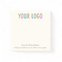 Ecru Cream Custom Business Logo Vanaf het bureau v