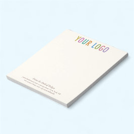 Ecru Crème Ivoor Notitieblok Eigen Logo Persoonlij