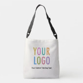 Ecru Crossbody Bag Custom Logo Branded Promotionel Crossbody Tas (Achterkant)