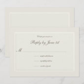 Ecru droomt Formele Traditionele Huwelijksreactie (Voorkant / Achterkant)