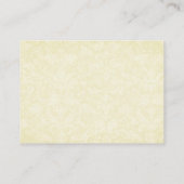 Ecru en Grey Bow Place Card - Huwelijksfeest Plaatskaartje (Achterkant)