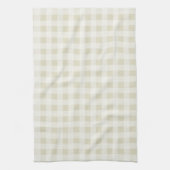 Ecru Gingham; geruit Theedoek (Verticaal)