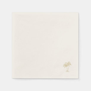 Ecru Gouden Palmboom II Servet