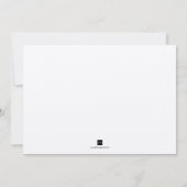 Ecru groene filigree met aangepast grenshuwelijk kaart (Achterkant)