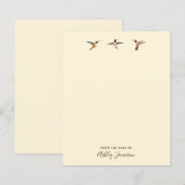 Ecru Hummingbird Stationery Paper (Voorkant / Achterkant)