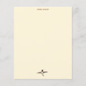 Ecru Hummingbird Stationery Paper (Voorkant)