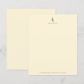 Ecru Hummingbird Stationery Paper (Voorkant / Achterkant)