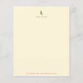 Ecru Hummingbird Stationery Paper (Voorkant)