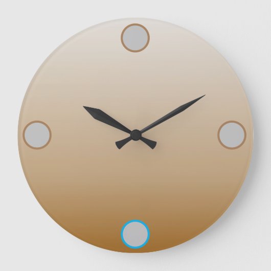 ECRU-klok voor acrylwand| m3galleryStudio Grote Klok (Voorkant)