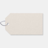 Ecru moderne minimalistische vrolijke kerstdagen cadeaulabel (Achterkant Horizontaal)