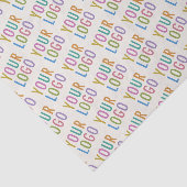 Ecru Tissuepapier Aangepaste Zakelijke Logo Gedruk (Detail)