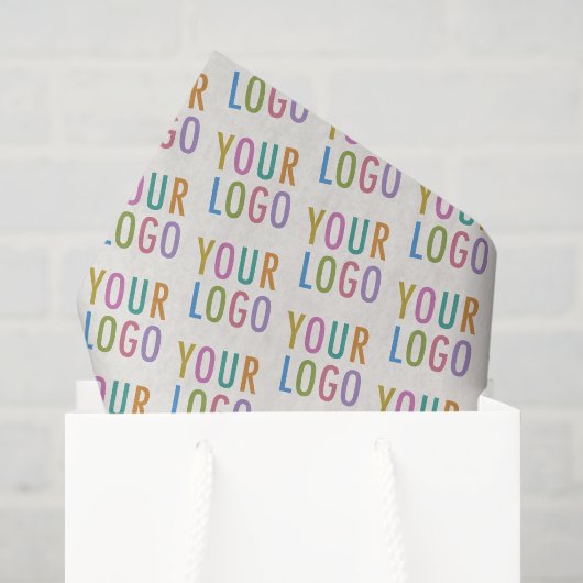 Ecru Tissuepapier Aangepaste Zakelijke Logo Gedruk (Cadeauzakje)