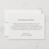 Ecru Trouwfoto Liefde & Bedankt (Voorkant)