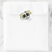 ecs citroenstaartschar cartoon ronde sticker (Tas)