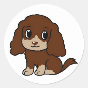 ecs lever en tan cartoon ronde sticker