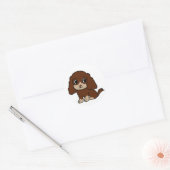 ecs lever en tan cartoon ronde sticker (Envelop)