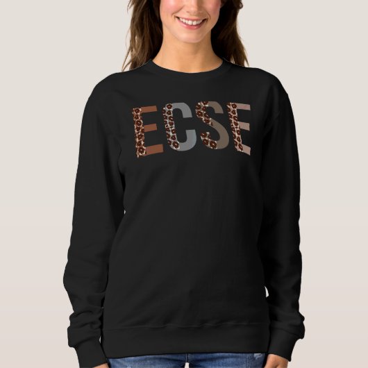 Ecse-leopard-evaluatiemechanisme voor vrouwen voor trui (Voorkant)