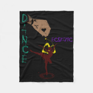 Ecstatic Dance Llerina Danser In Een Tutu Freestyl Fleece Deken