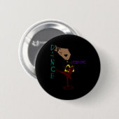 Ecstatic Dance Llerina Danser In Een Tutu Freestyl Ronde Button 5,7 Cm (Voorkant /achterkant)