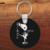 Ecstatic Dance Llerina Danser In Een Tutu Freestyl Sleutelhanger (Voorkant)